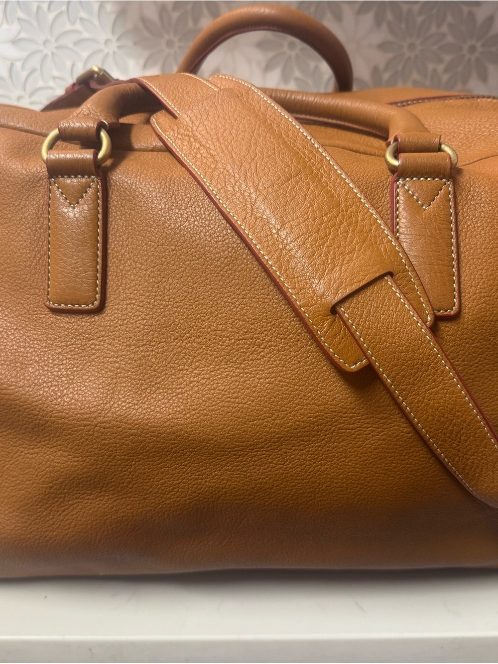 Marc By Marc Jacobs Tan Leather Travel Duffel Bag